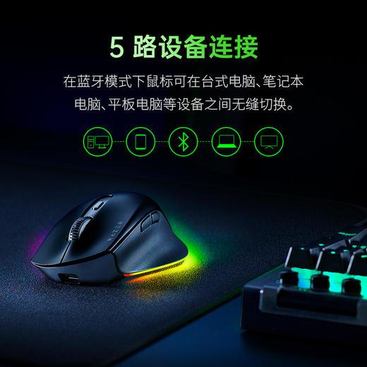 Razer雷蛇Pro Click V2 三模无线鼠标纵横滚轮自带AI工具【雷蛇官方直营，3年有限质保】 商品图2