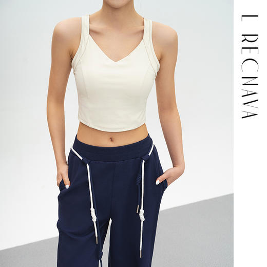 L RECNAVA 后背镂空一体固定杯背心 不跑杯移位 副乳友好 商品图4