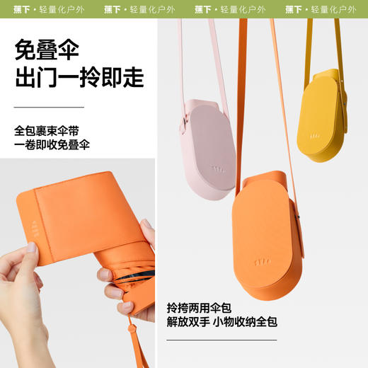 【25年新品】蕉下黑胶卡片防晒伞BM666 商品图1