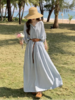 👛【度假风宽松气质连衣长裙三件套 】 🥳 通过腰带调节、内外叠穿，适配海滩、田园、都市等多场景，兼具松弛感与精致度，是🌞夏日度假与日常穿着的全能选择❗ 商品缩略图5
