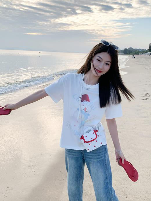 <曾小咸推荐>雪人印花短袖T 日常119.99/件 立减50 秒杀69.99/件！！ 商品图10