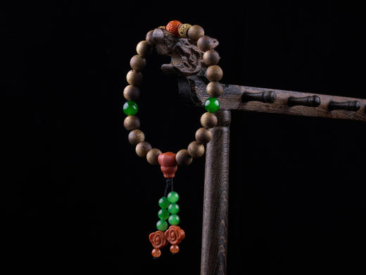 XY0228沉香+南红碧玉手串 商品图9