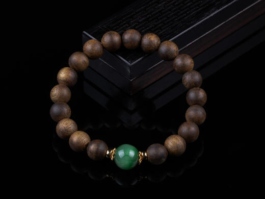 XY0279沉香+碧猫眼手串 商品图0