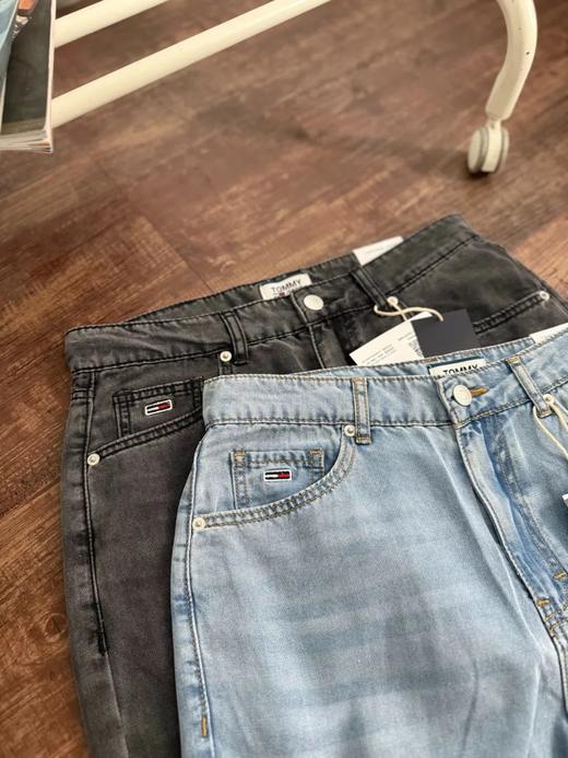 T0MMY休闲复古磨白水洗宽松锥形薄款牛仔裤 商品图2