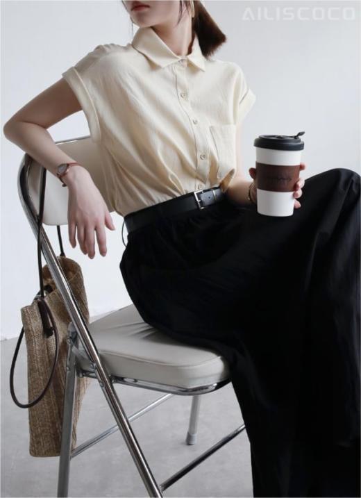🏆𝟑折抢【Avann法式棉麻小飞袖衬衫】👏比𝐌𝐔*𝐉𝐈更时髦❗️棉麻质地好穿不闷热❗️头部直播间预售𝟏𝟗𝟗‼️‼️‼️ 🌊通勤or出游！单穿or叠穿！🔥  商品图2