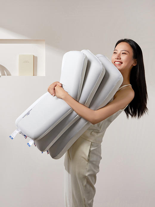 佳丽斯慢回弹裸肌舒适面料深睡记忆枕 商品图2