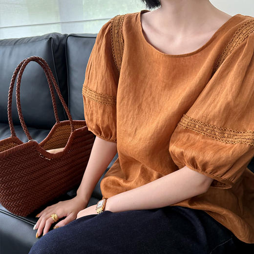 【预售7天】良木礼麻料短袖（207973） 商品图1