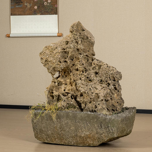 清	昆石赏石及石盆 商品图0