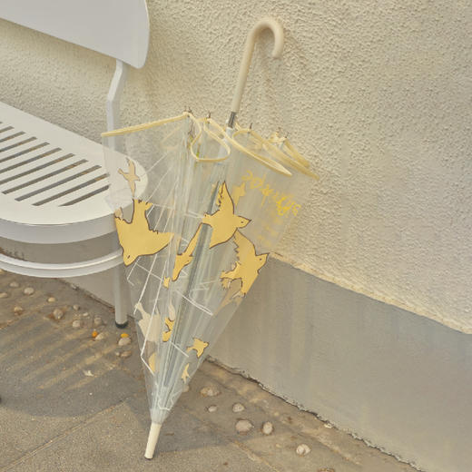 小王子飞鸟伞 原创设计 透明雨伞高颜值礼物 治愈卡通长柄伞加厚加固  果麦文创 商品图3