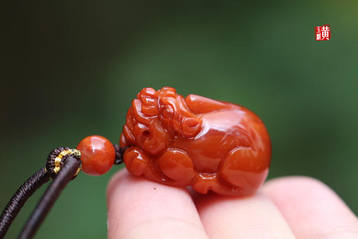南红招财貔貅吊坠，配精美挂绳 商品图4