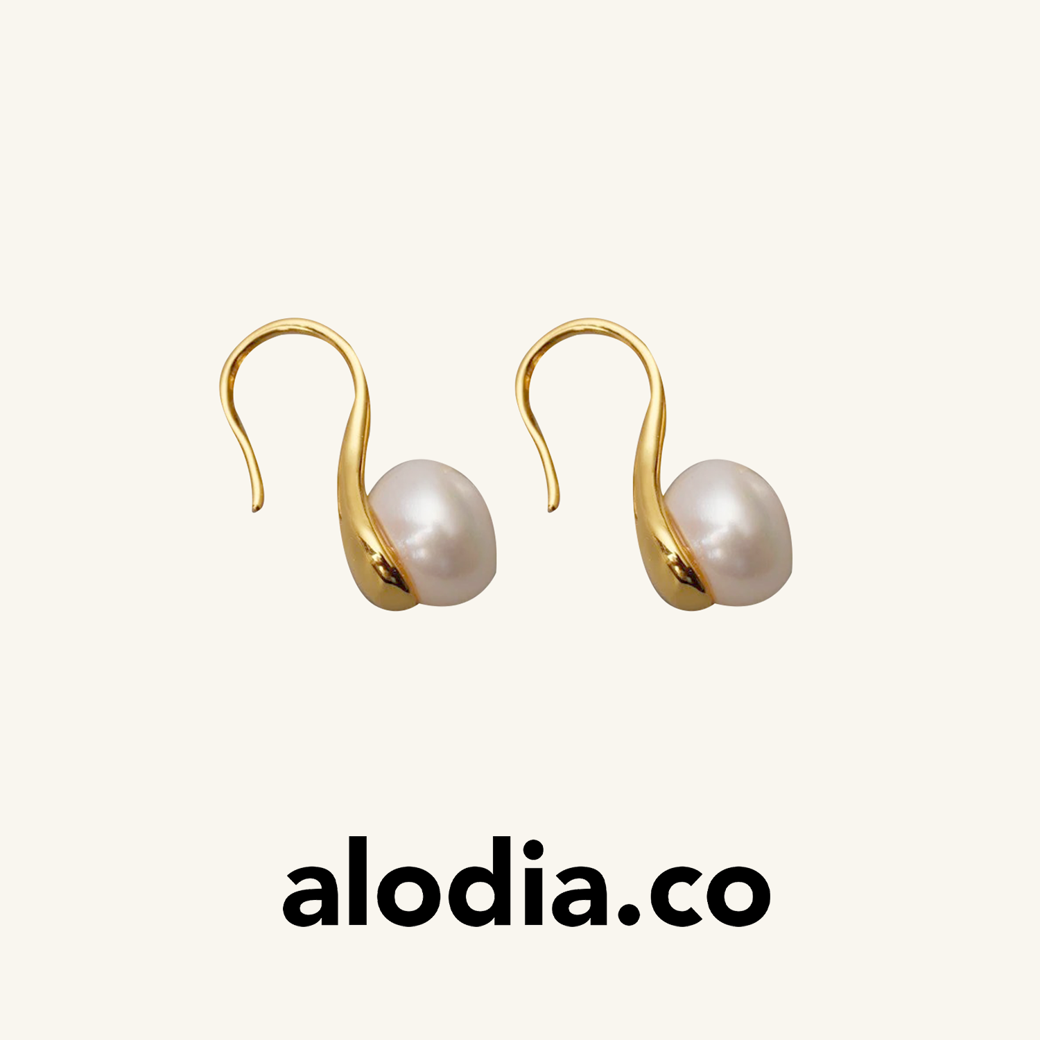 alodia.co 品牌直发 八分音符耳钉 天然珍珠小众设计感简约百搭长期主义