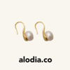 alodia.co 品牌直发 八分音符耳钉 天然珍珠小众设计感简约百搭长期主义 商品缩略图0