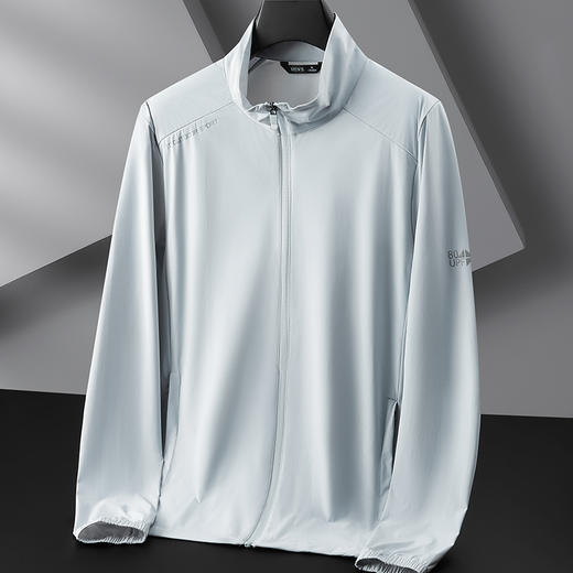 【防晒衣】【DWN】大依优型大码立领外套高弹皮肤衣防晒外套男宽松加肥加大码上衣夹克薄款 商品图0