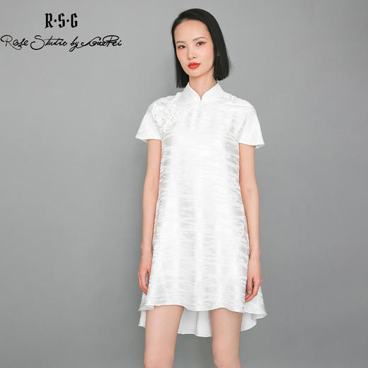 RSG郭培成衣品牌新中式斜襟改良旗袍高级感连衣裙 商品图4