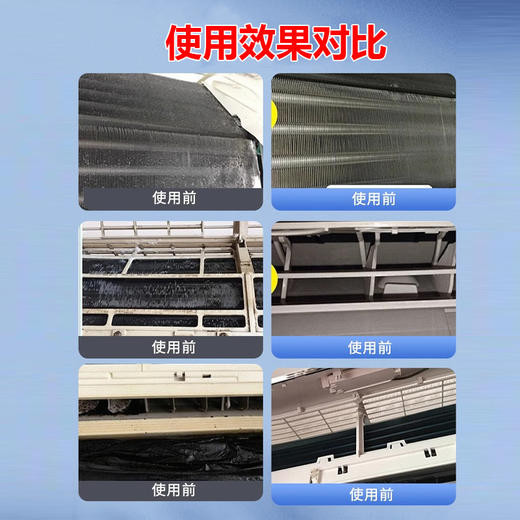 日本【第四代强效杀菌去异味】免洗空调清洗剂  挂机内机专用 泡沫涤尘【神器 】 强效杀菌去异味空调洗剂 商品图3