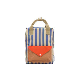 Sticky Lemon小柠檬 深海系列 中号 条纹（蓝/麦黄）儿童背包 适合4岁+ SL1802278