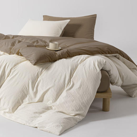 【分仓直发包邮】無印良品透气水洗棉四件套米咖MJ-T2024-0202 商品图9