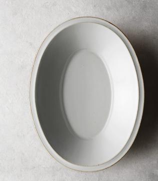 米白椭圆盘小号 商品图0