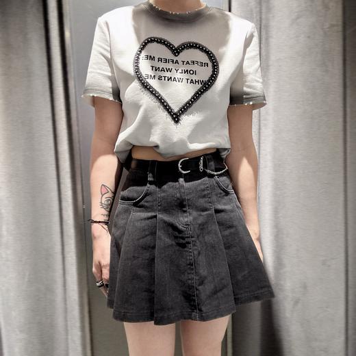 NY高腰牛仔百褶短裙50402夏季167792142490 商品图0