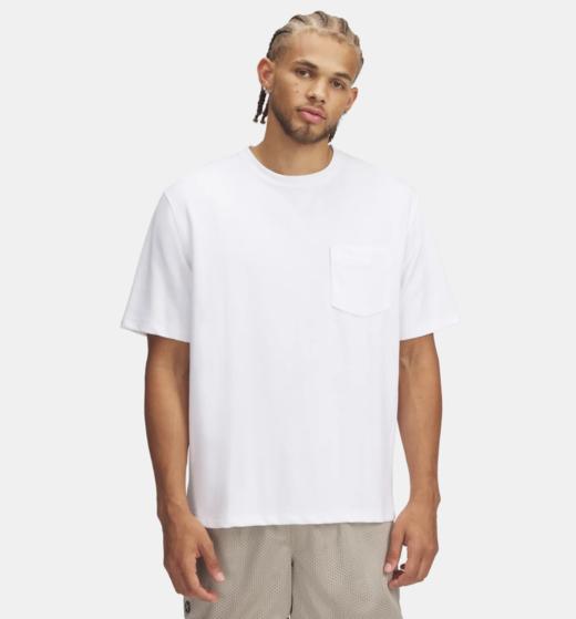 安德玛男子UA Meridian柔感系列口袋T恤1390244-101 商品图0