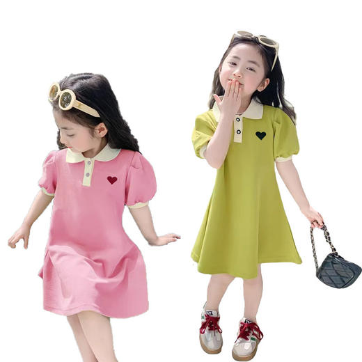 【2025新款公主裙】女童连衣裙 夏季洋气泡泡袖 儿童短袖小公主裙 甜美可爱连衣裙 商品图7