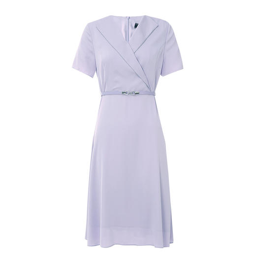 EITIE爱特爱夏季新款气质翻领通勤显瘦百搭连衣裙7807524 商品图5