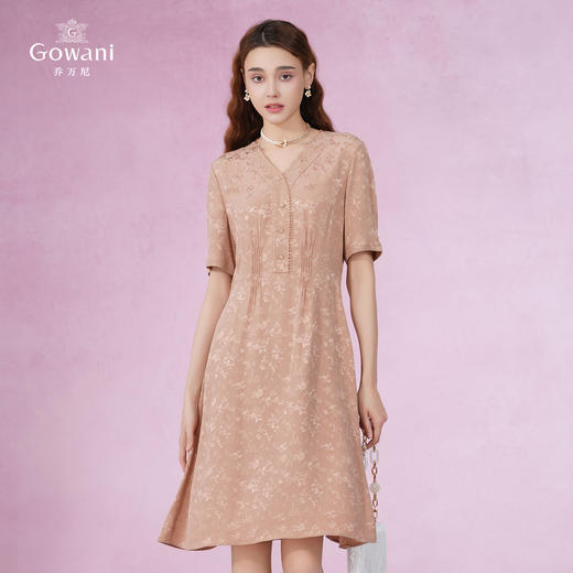 乔万尼夏季新品100%真丝连衣裙31mm重磅桑蚕丝EM2E760 商品图1