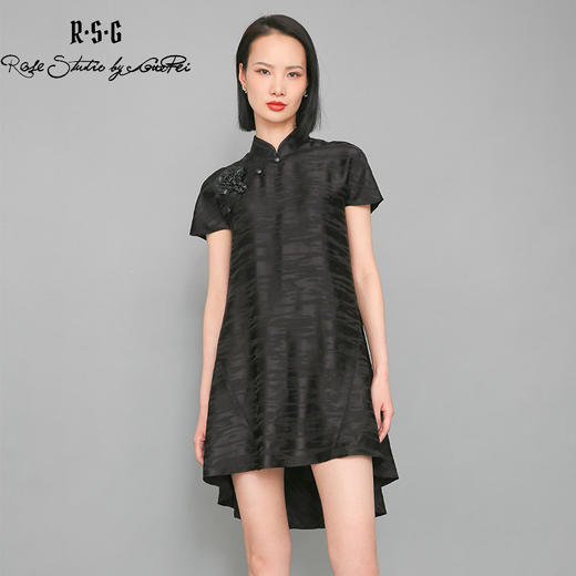 RSG郭培成衣品牌新中式斜襟改良旗袍高级感连衣裙 商品图0