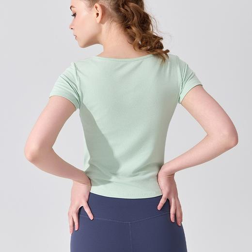 柔软丨夏季薄款紧身半开领短袖BMMZ-319 商品图3