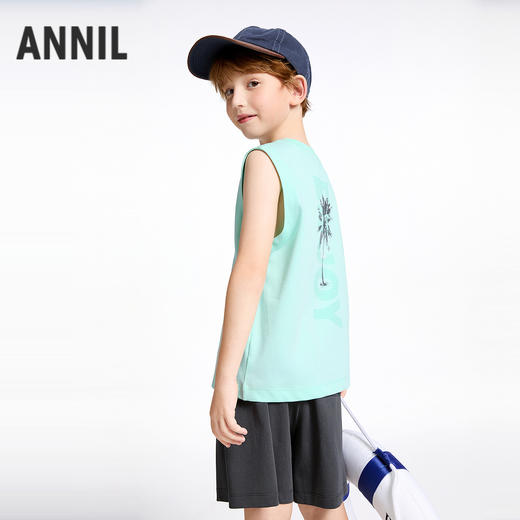【实体店同款】男童圆领针织套装夏季新款安奈儿童装AB522650 商品图2