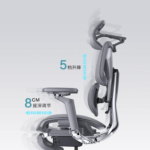 摩伽T2人体工学椅舒适久坐可折叠办公椅靠背椅家用电脑椅工程学 商品图2