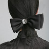 RSG郭培成衣品牌法式缎面黑色大号蝴蝶结发夹顶夹 商品缩略图2