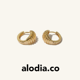 【董洁孟子义同款】alodia.co 品牌直发 蜗壳耳钉 简约百搭长期主义小众高级金色银色