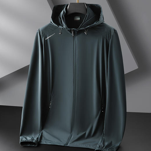 【防晒衣】【DWN】大依优型大码可拆卸帽外套高弹皮肤衣防晒外套男宽松加肥加大码上衣夹克薄款 商品图6