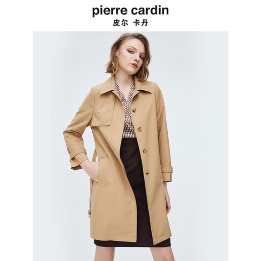 [皮尔卡丹女装]简约知性修身通勤干练气质连衣裙 商品图4