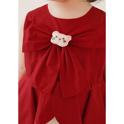 裁缝学苑TQ162女童花苞裙假两件式撞色拼接连衣裙纸样儿童无袖裙子样板 商品图4