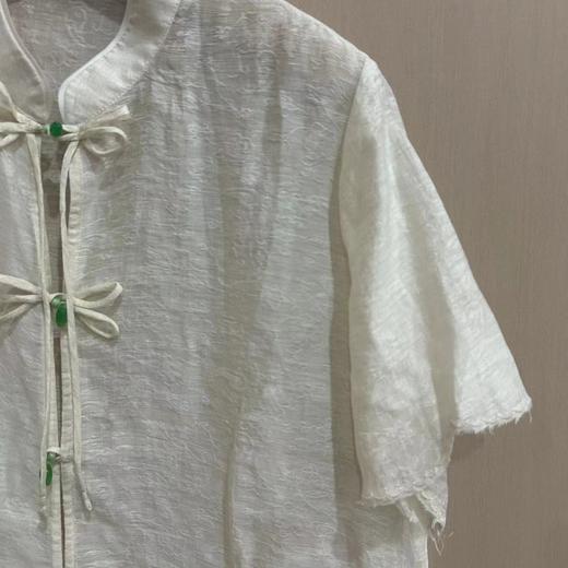 
【线上专属】中式小衫(23710321Y-凝脂) 商品图1