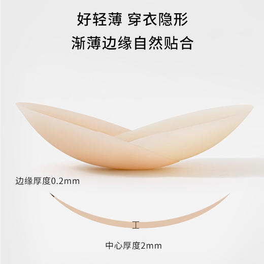 【第2对0.1元】半醒无痕乳贴防凸点隐形硅胶奶盖超薄无感糯米胸贴 商品图4