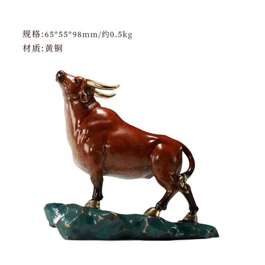 朱炳仁铜 牛气高升 大师监制福牛摆件牛转乾坤非遗铜雕 礼品 商品图3