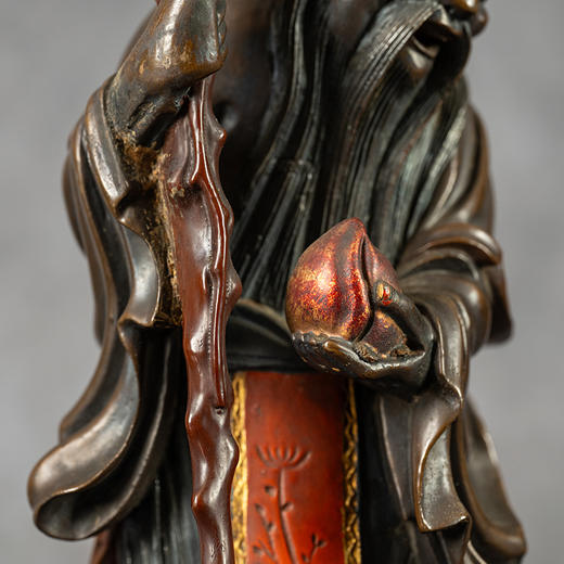 清	木胎髹漆寿星人物摆件 商品图2