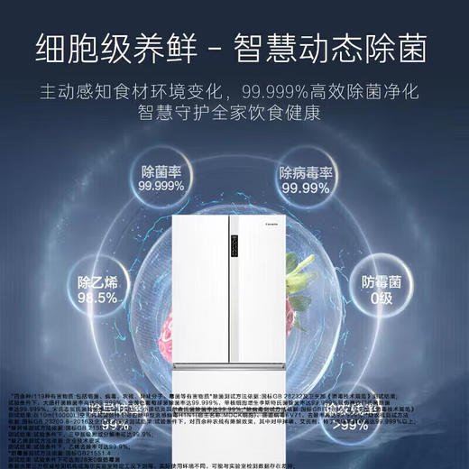 卡萨帝（Casarte）550升法式多门冰箱_超薄零嵌入式_一级能效变频无霜双系统_家用大容量_星悦_BCD-550WGCFDM4WKU1 商品图6
