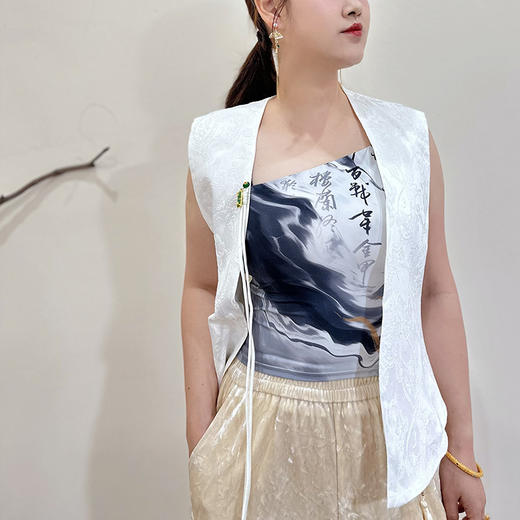 壁虎瑜伽 国风任意门【素影】马甲（无胸垫）【5天发货】 商品图2