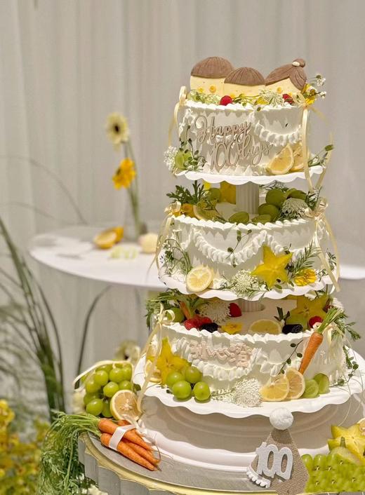 庆典丨多层圆形定制蛋糕（婚礼、纪念日、成人礼、周岁满月、祝寿等） 商品图2