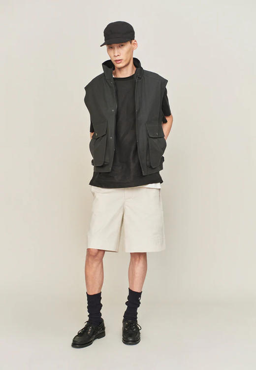 MHL  男士深藻绿苏格兰棉双口袋防雨机能马甲 商品图0