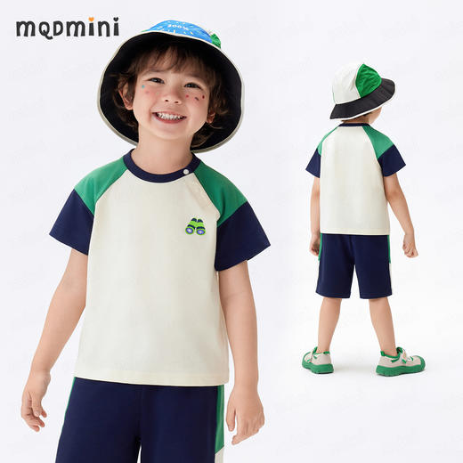 【90-140】【MQDmini】男童夏款撞色短袖套装 商品图9