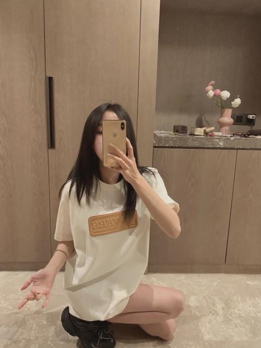 驴家 LV 25浮雕皮标棉质针织T恤（DY） 商品图2