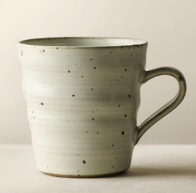 手工陶艺咖啡杯 白（大口）