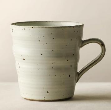 手工陶艺咖啡杯 白（大口） 商品图0