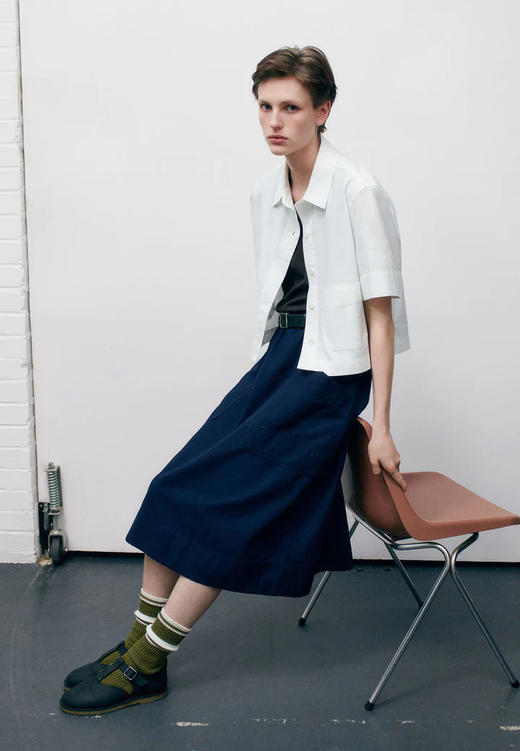 MHL 黑色圆头T带牛皮玛丽珍凉鞋 商品图5