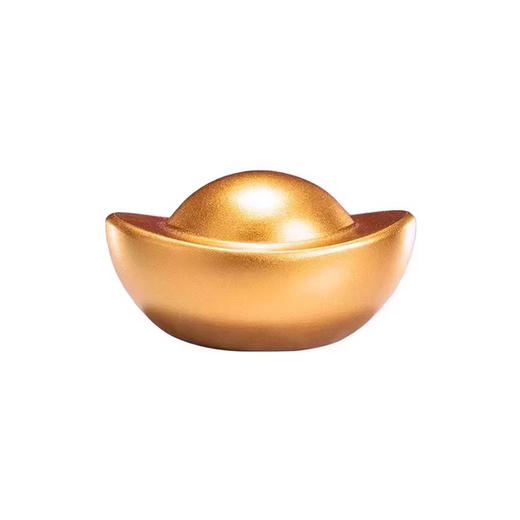 朱炳仁铜 元宝 中号大号 一锭发财元宝桌面乔迁礼品礼物聚宝盆装饰品玄学小摆件 商品图0